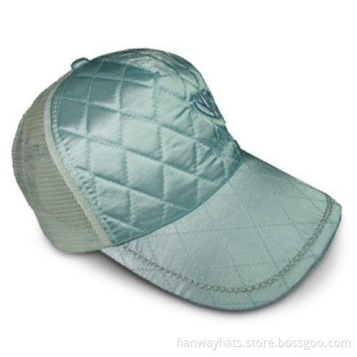 Fashionable 5-panel Truckers Cap for Women/Men, with Embroidery, Made of Quilted NylonNew
